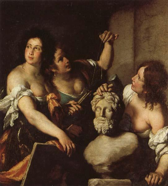 Bernardo Strozzi Allegory of the Arts oil painting image